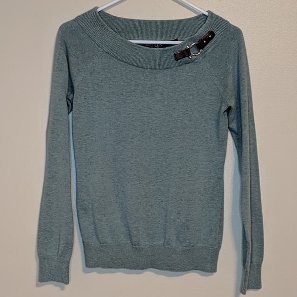Lauren Ralph Lauren Sweaters - Lauren Ralph Lauren Green Buckle Sweater